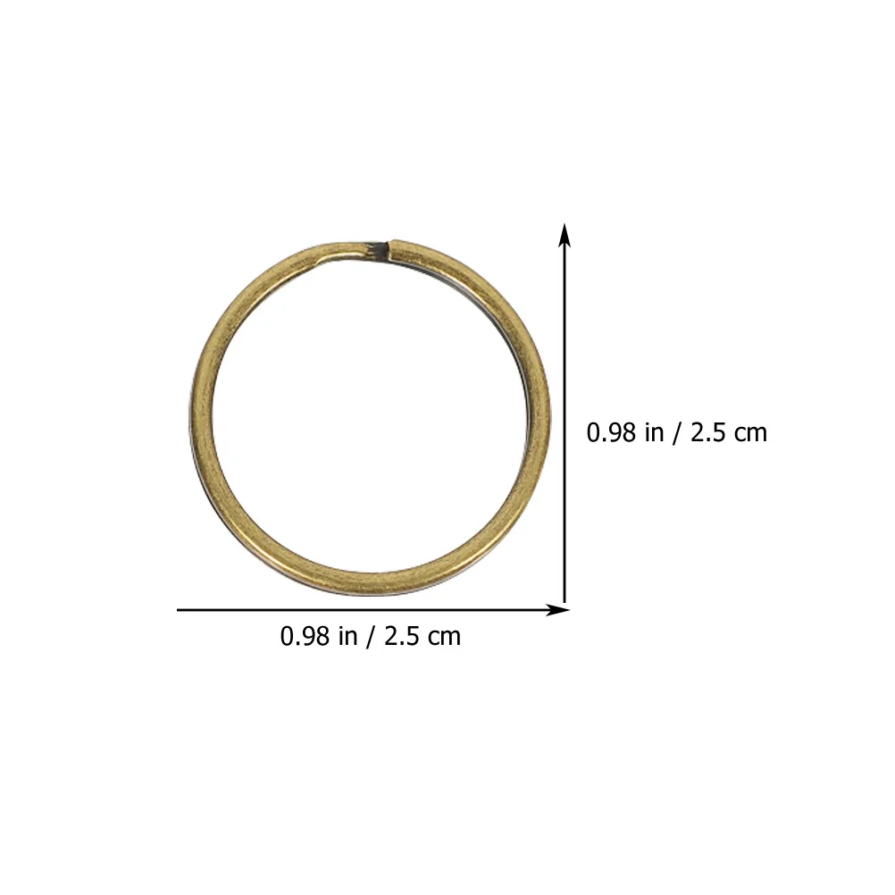 

200 шт., разделенные брелоки в стиле ретро, прочные брелоки из сплава для организации ключей, брелоки в стиле ретро «сделай сам»