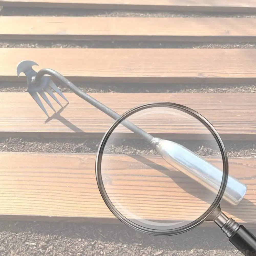 

4pcs Garden Weeder Manganese Steel Weed Puller Tool Ergonomic Handle Root Removal Tool Sturdy V-shaped Fork Agricultural Tools