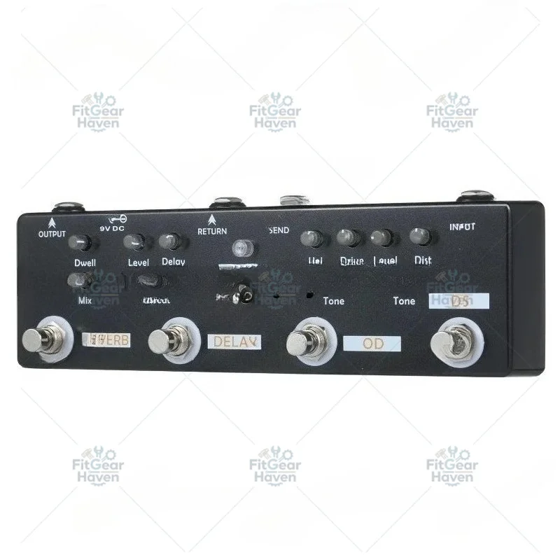 Suitable For  Mini guitar practice loop effect device, compact design of loop pedal, metal shell construction