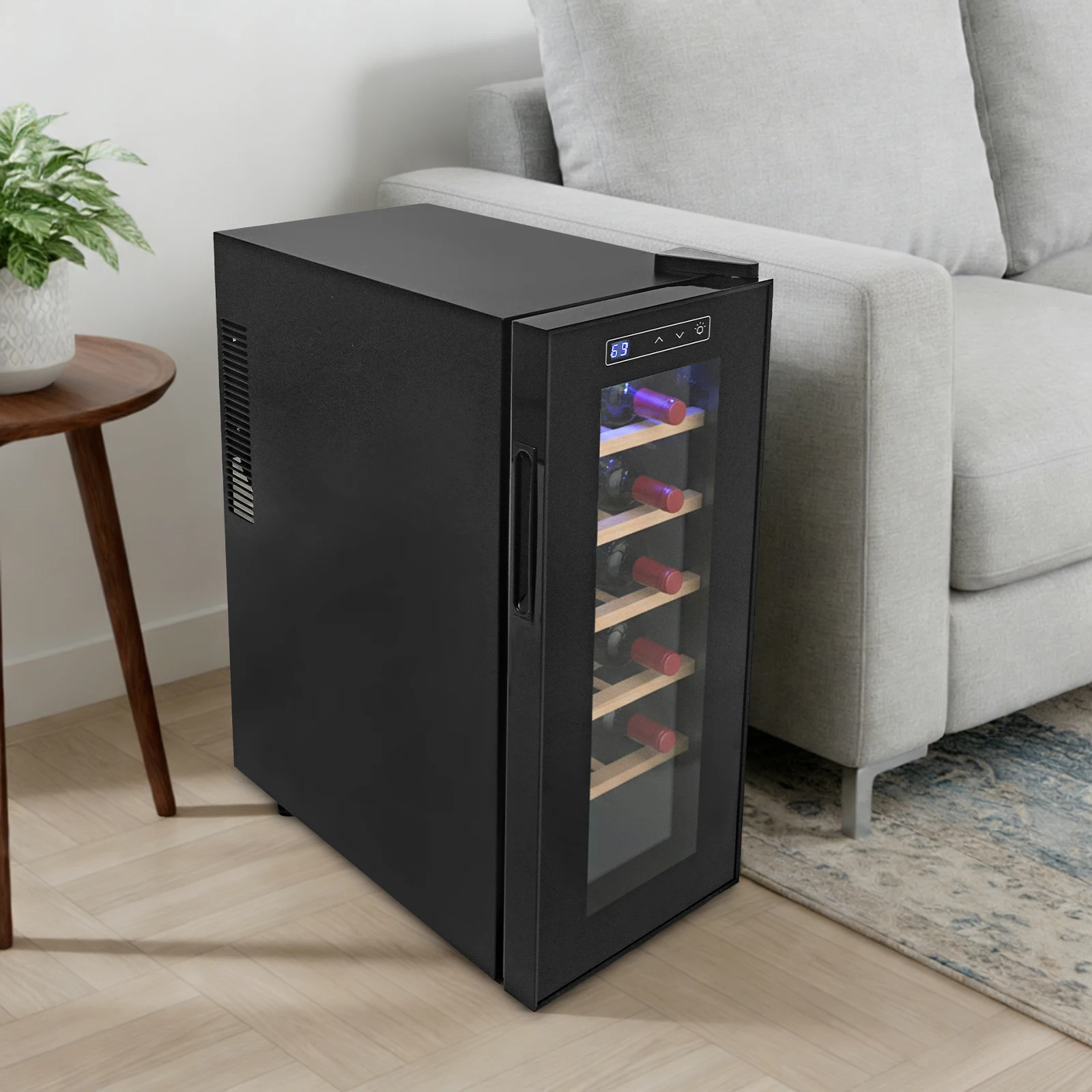 12 Bottle Wine Fridge, Freesta - Home Bar And Fridge ulasan dan harga
