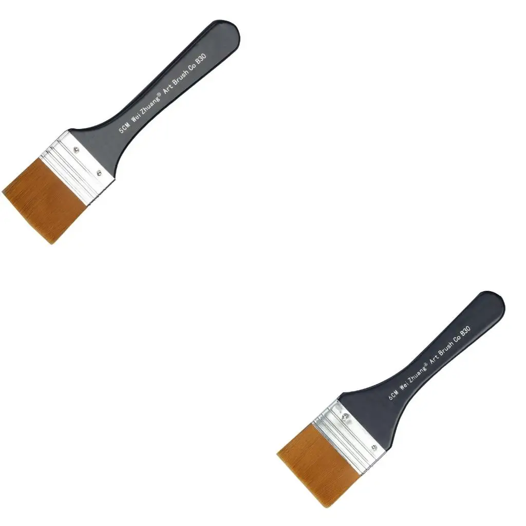  2-7cm Professional Nylon Hair Painting Brush for Artist Oil Watercolor Powder Acrylic Paint Brushes School Art Supplies
