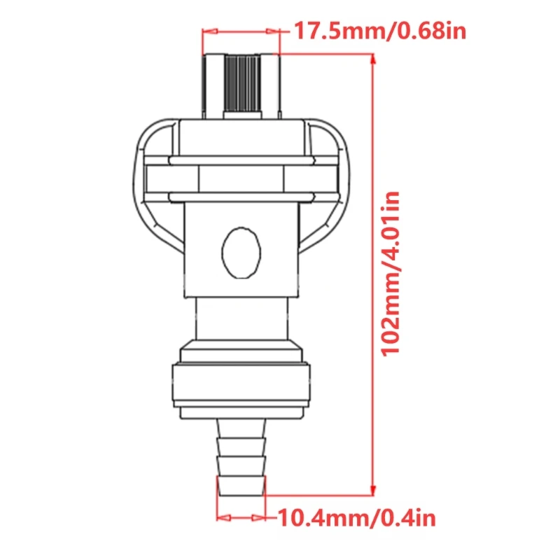 Набор из 5 фитингов для дроссельных клапанов, пластиковый адаптер для дроссельных клапанов, подходящий для химической и пищевой