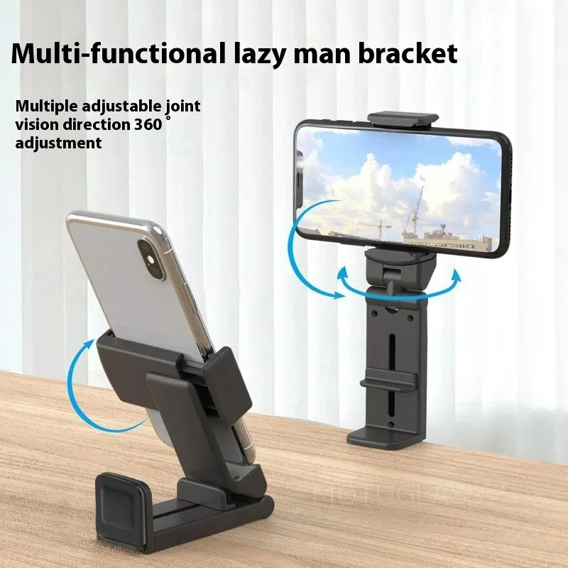 Portable Tripod Stand Lazy Holder for Travel Train Plane Desk Live Streaming Compact Mount for Influencers Sports Use