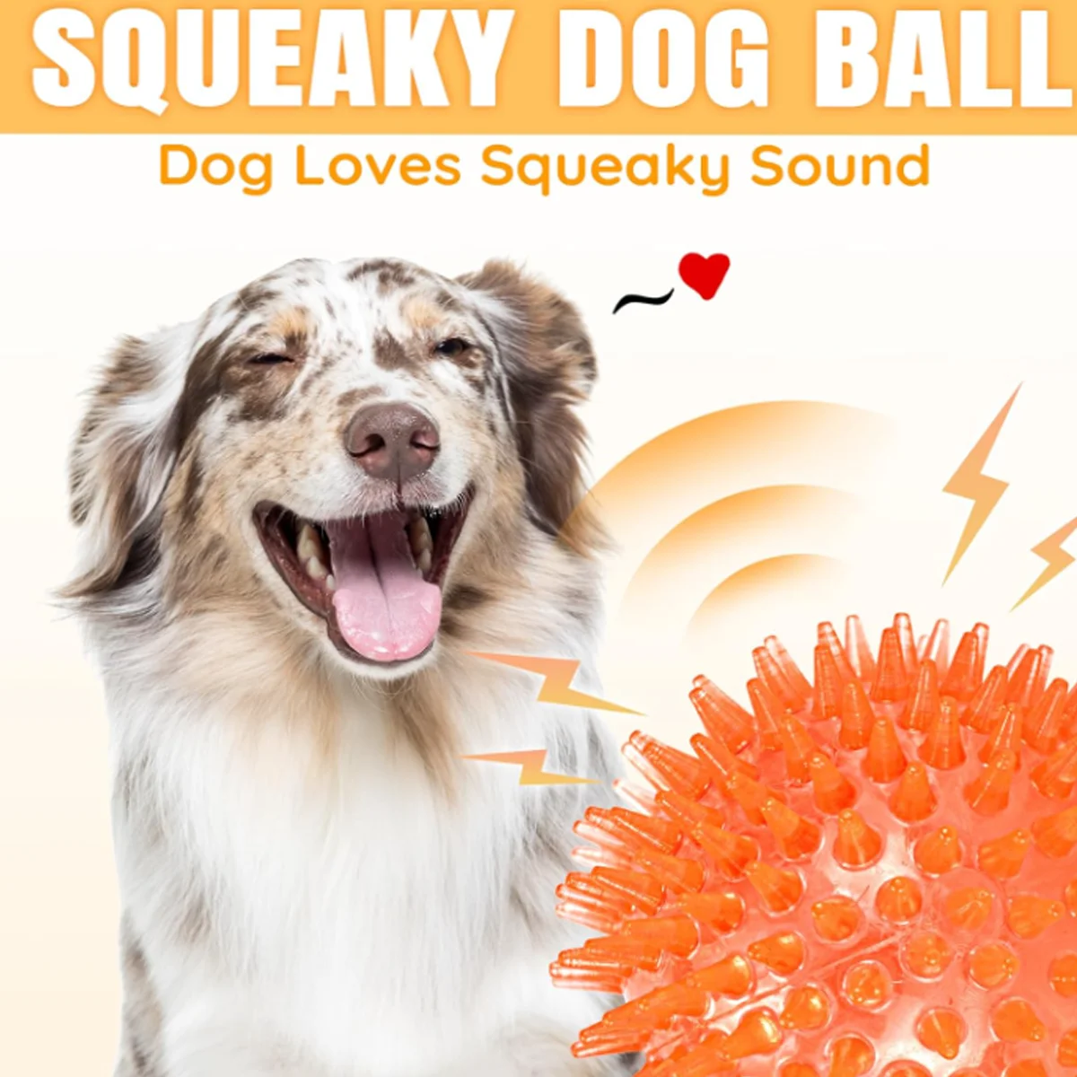

Pet Sound-Producing Ball High Elasticity Safe Durable Easy Teeth Clean Dog Toy Chewing Playing Training Relaxing During Boredom