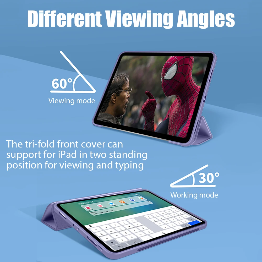 حافظة لجهاز iPad Pro 11 13 12.9 12 9 M4 M3 2025 A16 10th 10.9 Generation Funda لجهاز iPad Air 5 4 3 2 9th 8th 7th 10.2 Mini 6 7 Cover
