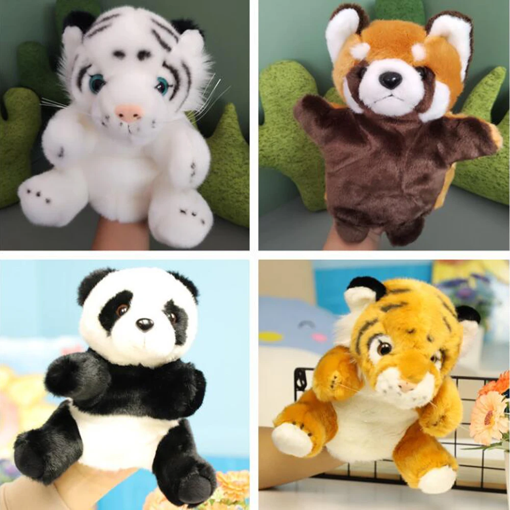 

Simulate Panda Tiger Raccoon Hand Puppet Stuffed Plush Toy