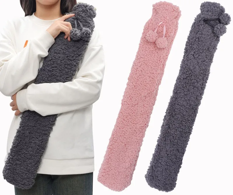 2L Cute Hot Water Bottle Portable Warm Belly Treasure Belt Protective Cover Hand Warmers Long Explosion-proof Hot Water Bottle