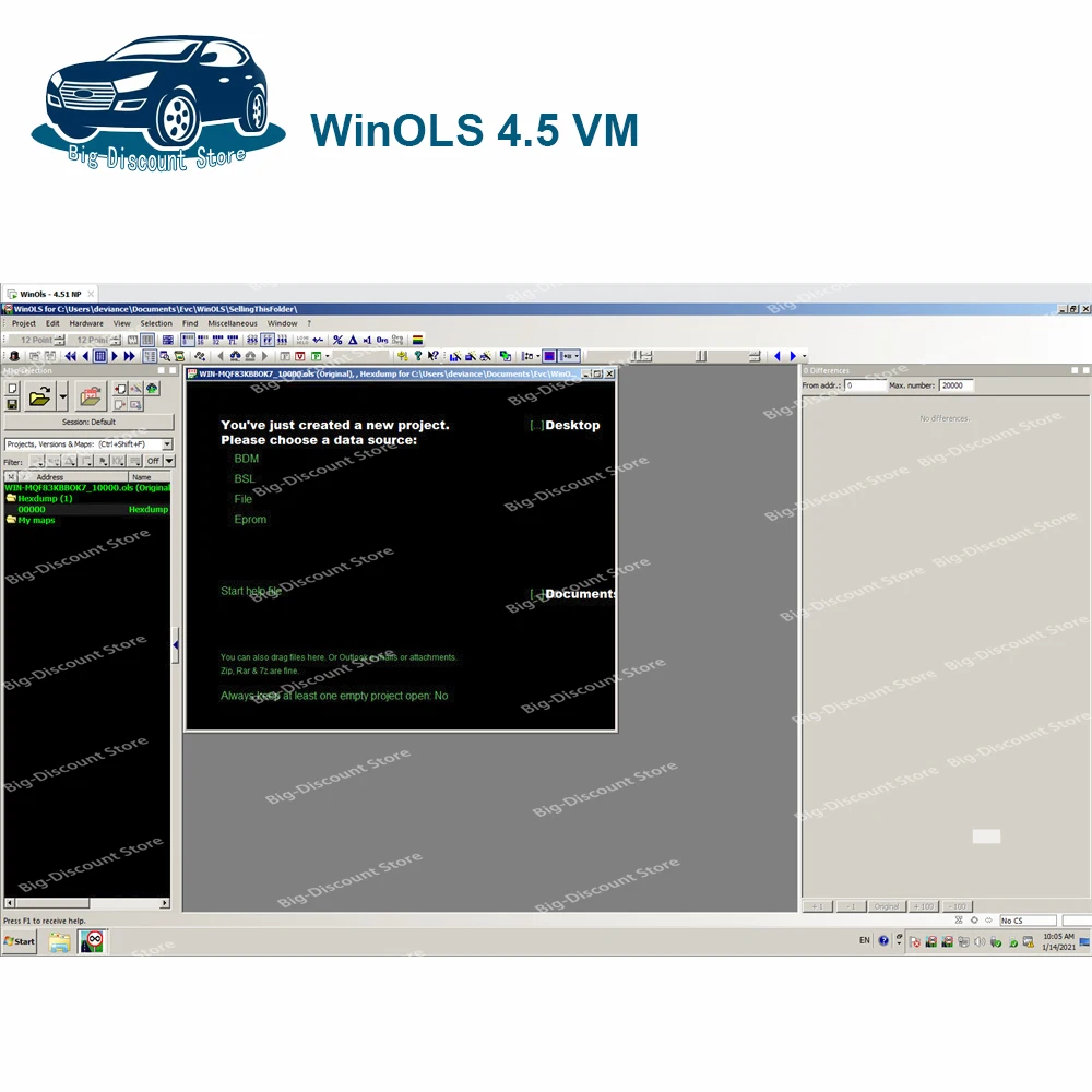 New WinOLS 4.51 With Plugins Auto ECU Chip Tuning Software VMWARE+ecm TITANIU+immo too+ ecu remapping lessons send by USB