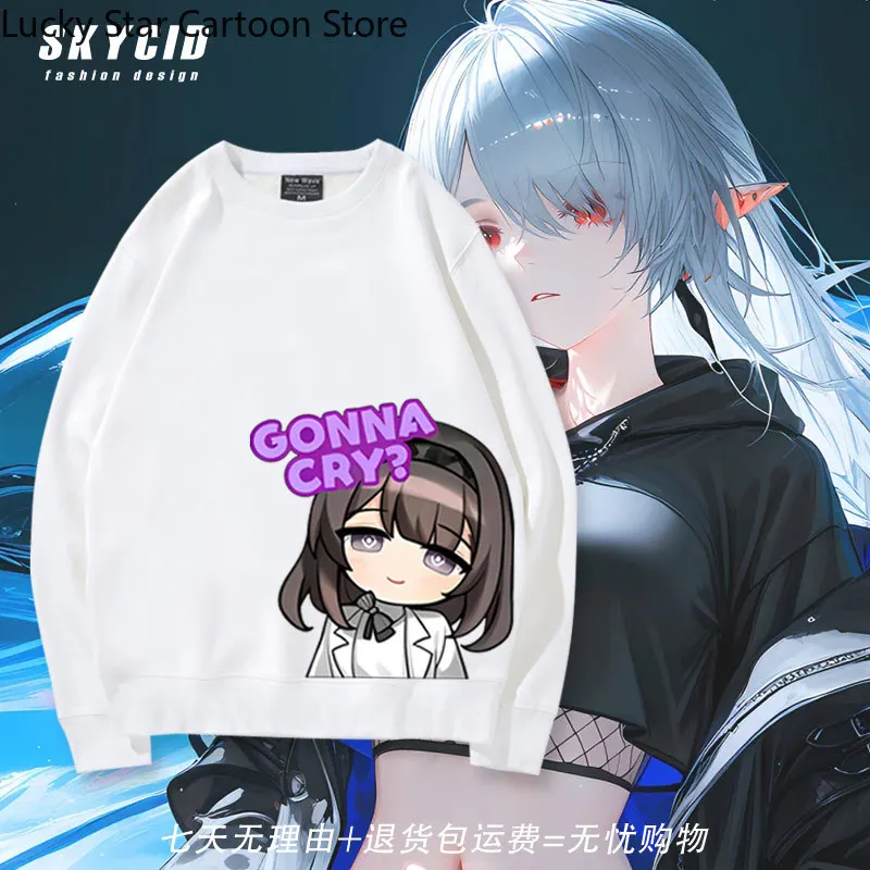 

Игра аниме Arknights мультфильм с круглым вырезом и длинными рукавами, свитер, топы, косплей, красивый мальчик, повседневный подарок на Хэллоуин для женщин и мужчин