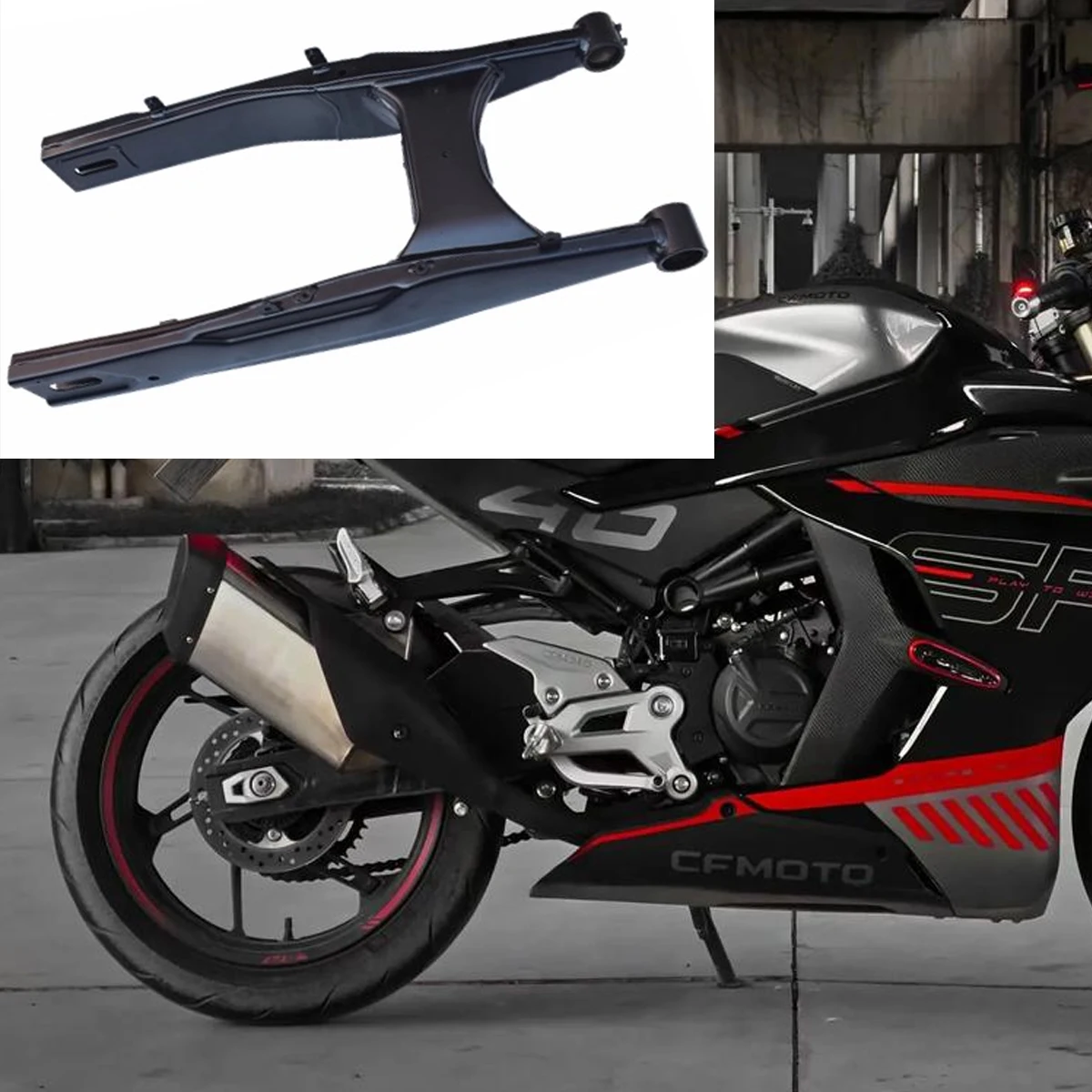 

Motorcycle original parts rear fork bracket rear rocking frame rear flat fork Fit For CFMOTO 450SR CF400-6