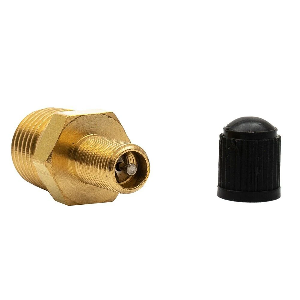 Air Compressor Tank Fill Valve 1 4 Inch NPT Solid Nickel Plated Brass Accessories Easy Installation Male Thread