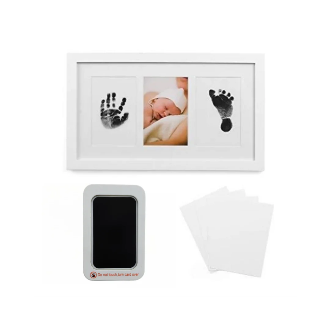 Pet Handprint And Footprint Photo Frame Kit Clean Touch Ink Pad To Create Pet Hand And Foot Prints, Pet Shower Gifts for Registr