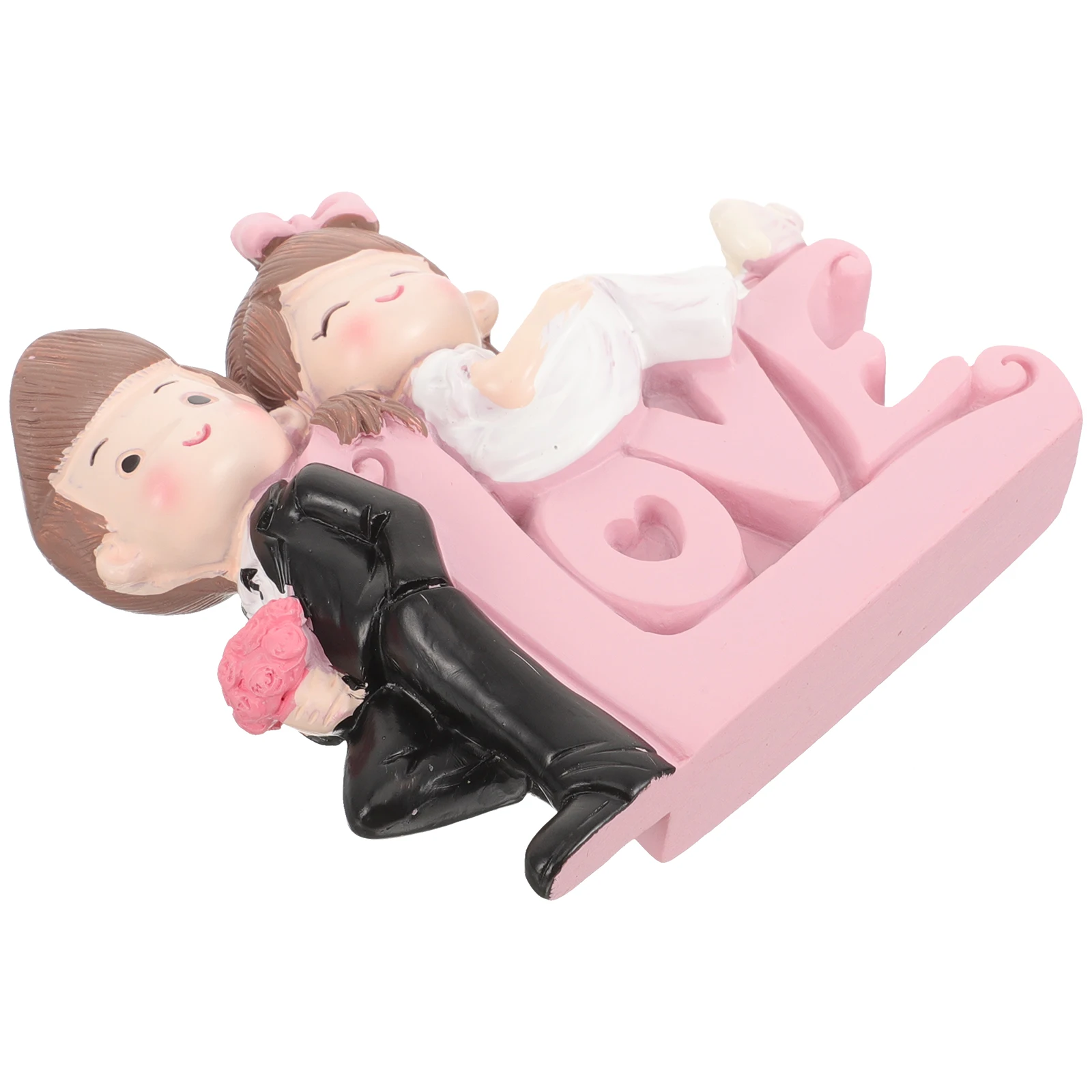 

Wedding Decorations Motorcycle Bride and Groom Ornaments Cake Topper Figurines Girl Bridesmaid