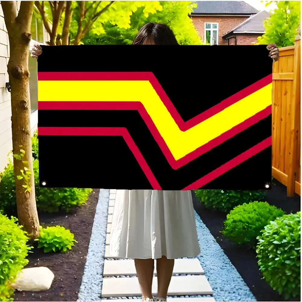 Trendy Shiny Bold R-Rubber Pride LGBT Flags Borderless four-ring ornament indoor outdoor decoration effortless to hang