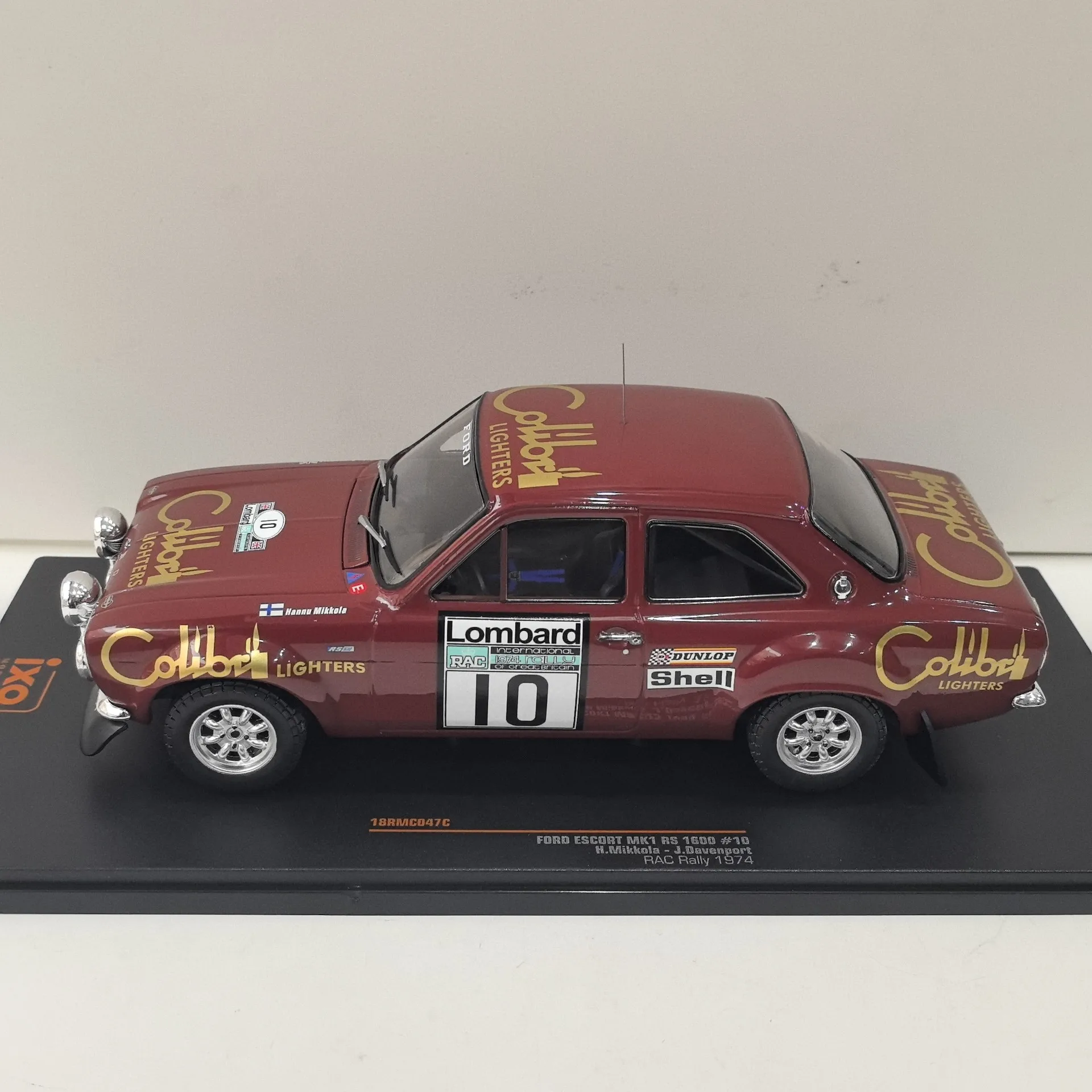 Diecast IXO 1/18 Scale FORD ESCORT MK1 RS 1600 # 10 1974 Racing C4 Alloy Car Model - view 2