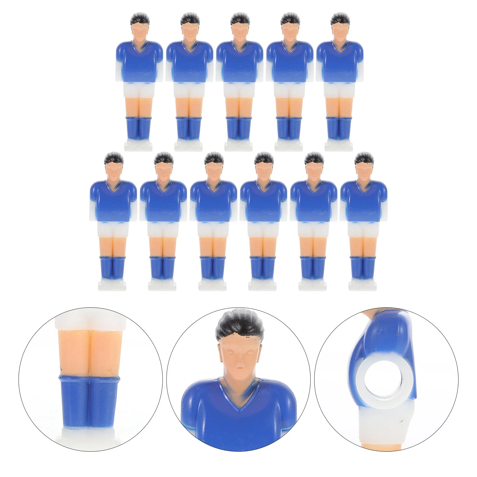 11 Pcs Football Machine Player Foosball Accessories Plastic Scorers Dolls Puppets Table Tabletop Soccer Players Men