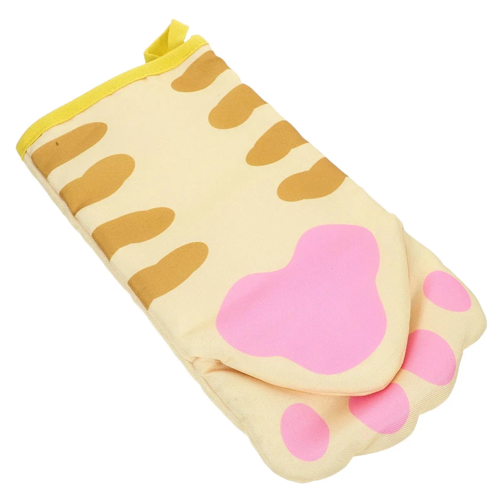 Термостойкие кухонные перчатки для духовки, терморукавицы для приготовления пищи, микроволновая печь, полиэстер, удобный дизайн, защита рук, барбекю