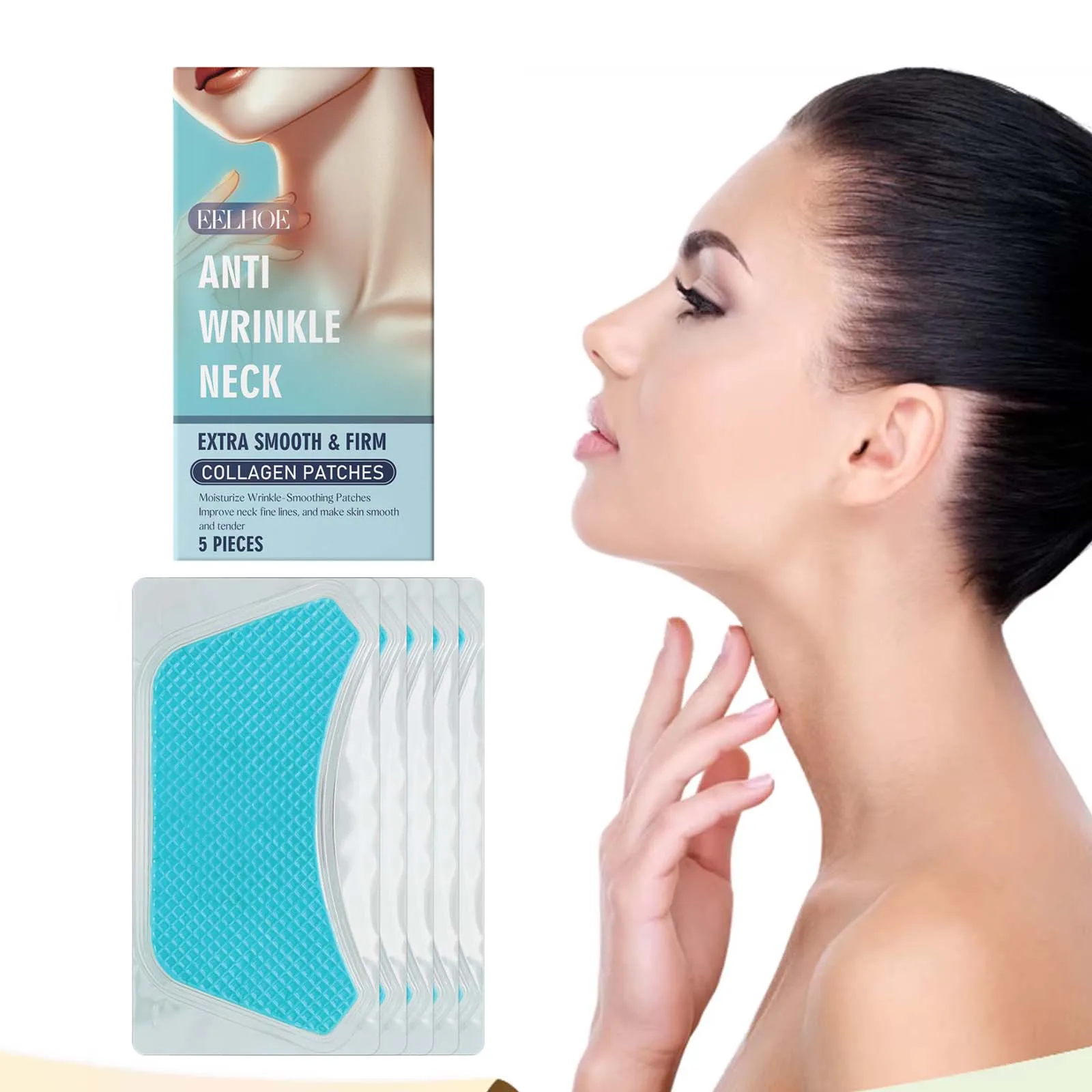 5/10Pcs Collagen Neck Patch Neck Lines Remover Masks Lifting Firming Neck Skin Elastic Moisturizing Skin Care Neck Patch