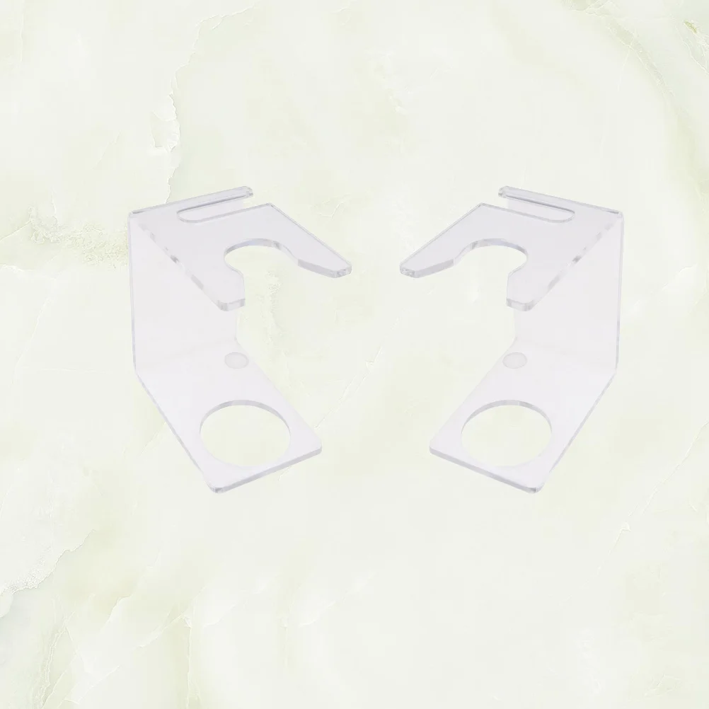 

2Pcs Shaving Brush Holder Acrylic Base for Wet Shaving Drip Dry Stand Compact Design Ideal for Home Travel Barber Use Mustache