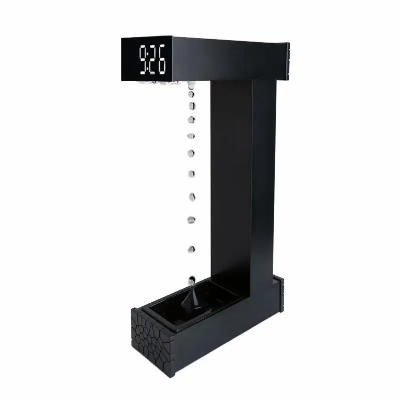 Anti-gravity time hourglass attractive force suspension water droplet backflow office ornament
