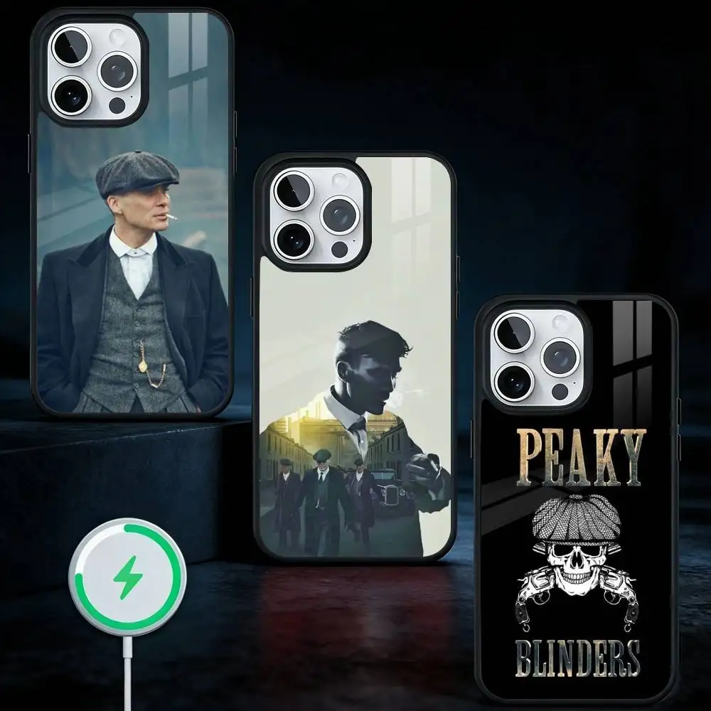 

TV P-Peaky Blinders tommy shelby Phone Case For iPhone17,16,15,14,13 Plus,Pro Max Magnetic For Magsafe Wireless Charging