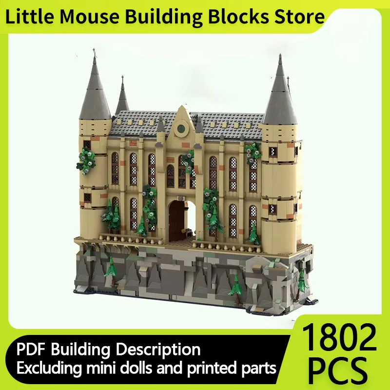 Magical Movie Model MOC Building Bricks Entrance Of Castle Viaduct Modular Technology Gifts Holiday Assemble Children Toys Suit