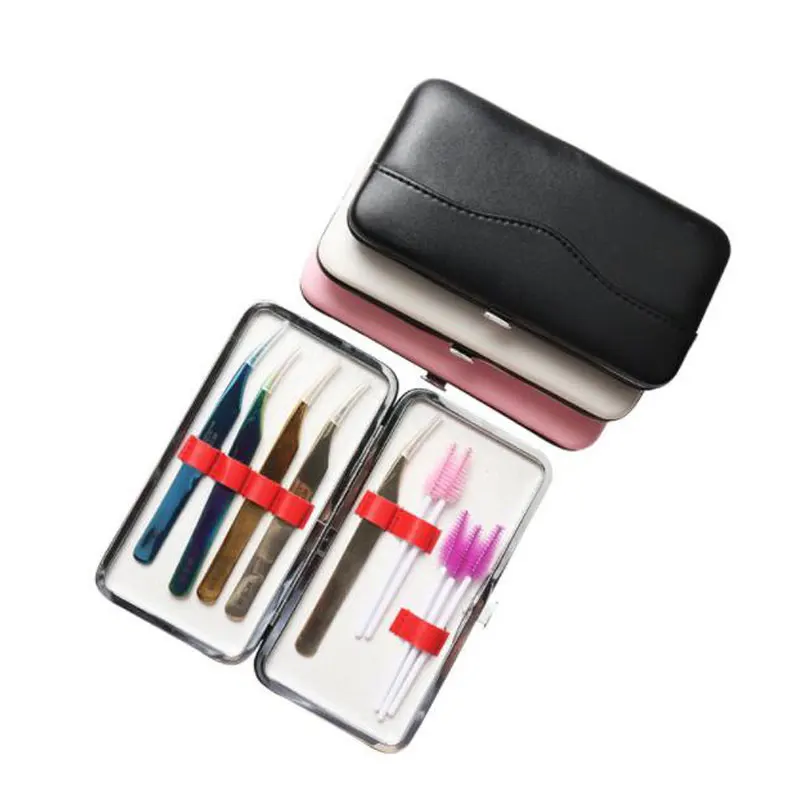Trucco Ciglia pinzette Scatola di immagazzinaggio Estensione ciglia Pinzette Custodia Borsa per attrezzi cosmetici Per kit pinzette OEM all'ingrosso