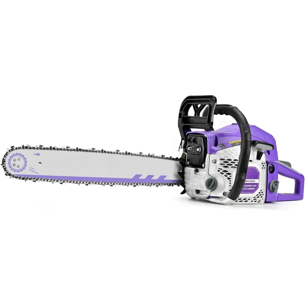 

63CC Saw Gas Powered Chainsaw 20" Chain Saws Petrol Saw Handheld Cordless Chainsaw for Cutting Trees Wood Branch