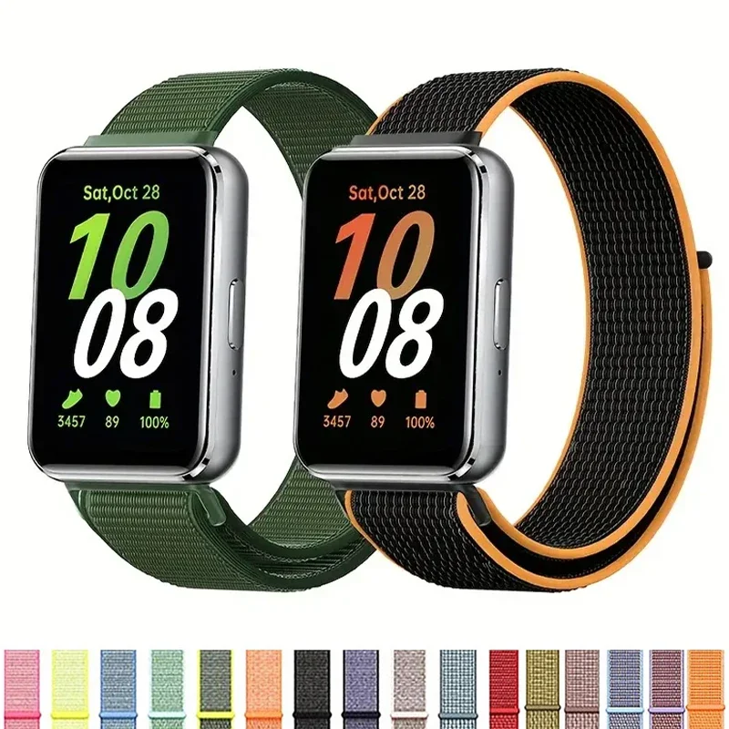 حلقة من النايلون لملحقات حزام Samsung Galaxy Fit 3 قابلة للتنفس وقابلة للتعديل وسوار رياضي galaxy fit3 band
