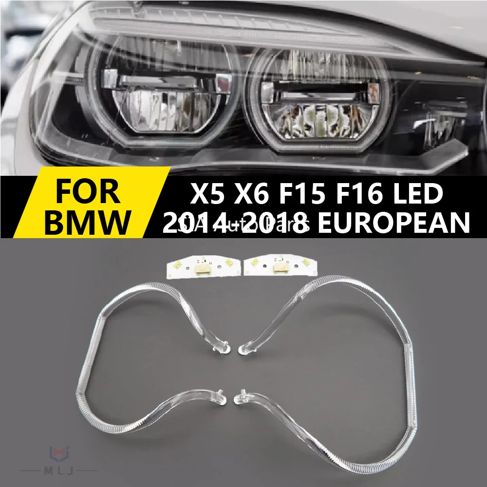 

For BMW X5 X6 F15 2014-2018 Daytime Running Lights LED European Angel Eye White Light Car DRL CHIP Ballast Luminous Tube Module