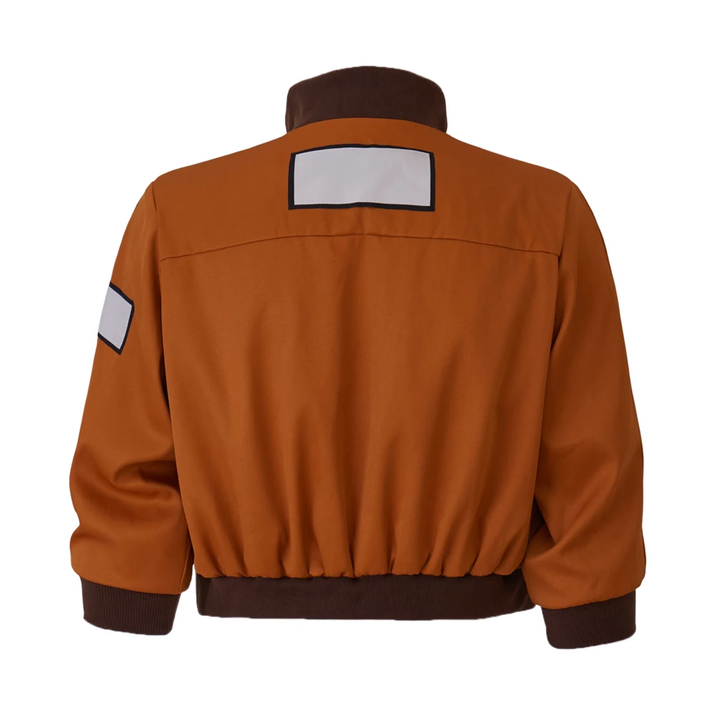 Game Disco Elysium Cosplay Kim Kitsuragi Costume Orange Zipper Jacket Short Bomber Coat Casual Baseball Jacket Adult Halloween