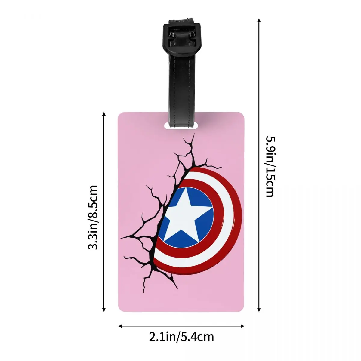 Custom Captain America Bagagelabel Privacy Bescherming Bagagelabels Reistas Labels Koffer