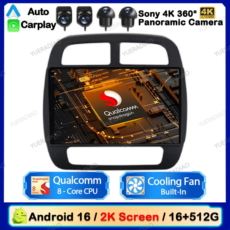 Android 16 Carplay Auto Para Renault KWID K-ZE Dacia Spring 2015 - 2018 2019 Rádio Automotivo Multimídia Reprodutor de Vídeo GPS NAVI 4G WIFI