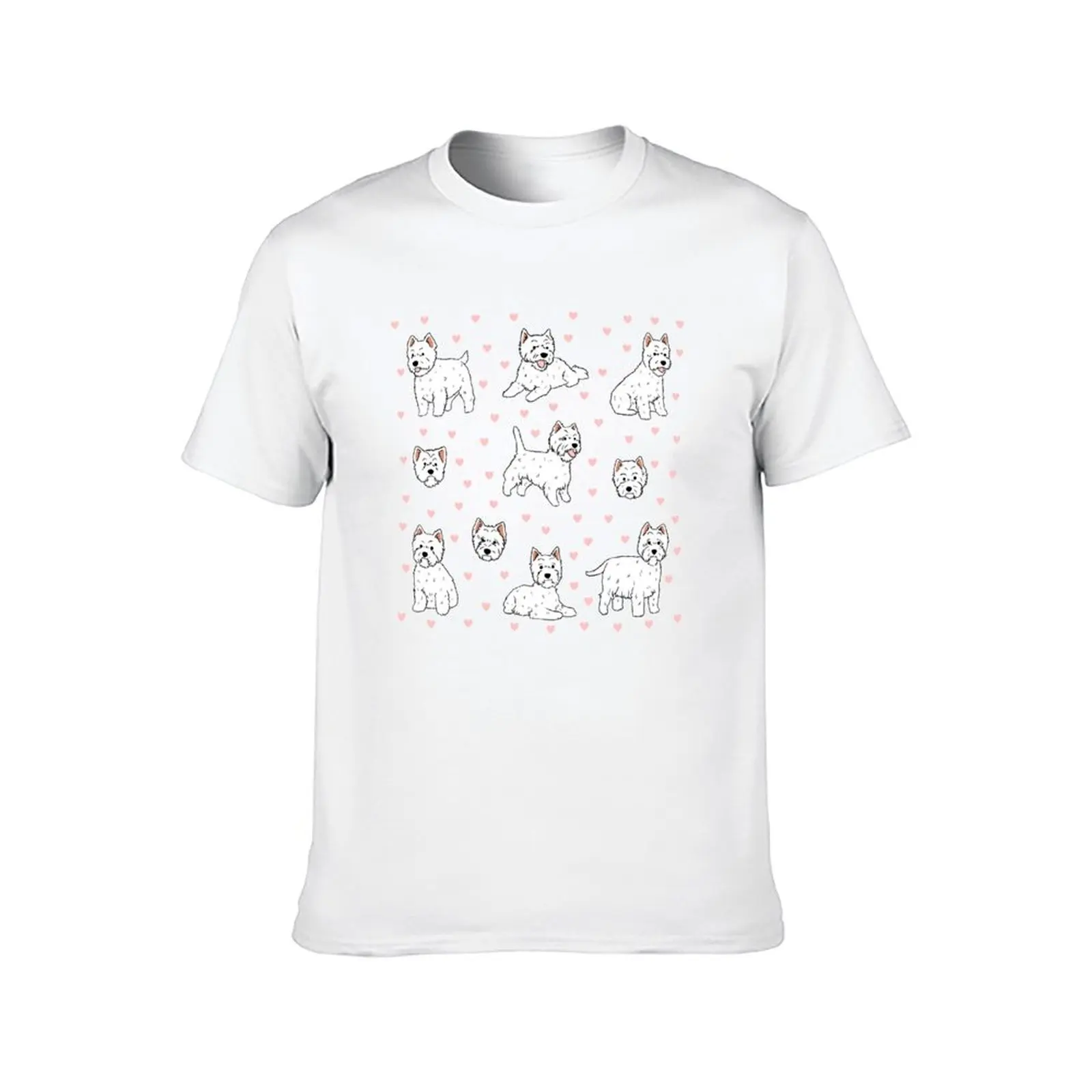 West highland white terrier illustration pack T-Shirt tops funny gifts mens shirts graphic tee