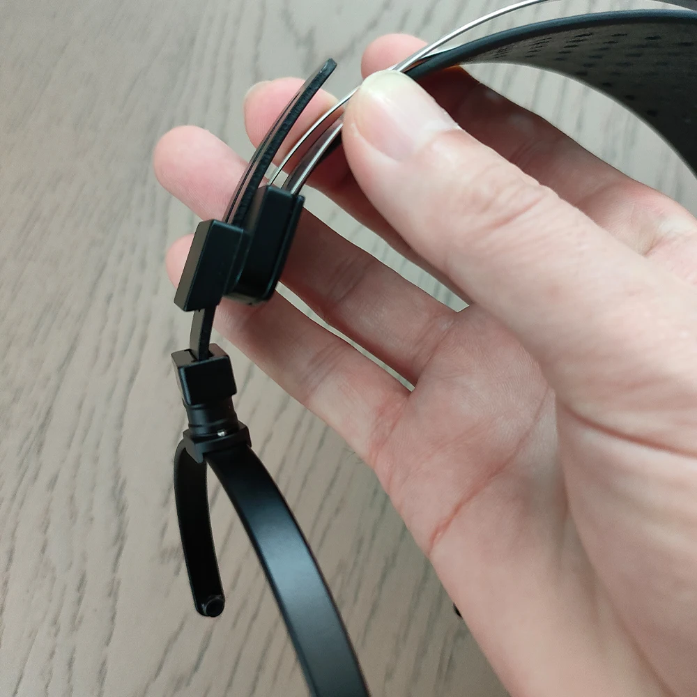 ELFINEAR DIY-Kopfhörer-Kopfband, 100 mm/110 mm/120 mm, Kopfband aus Aluminiumlegierung und echtem Leder für Over-Ear-Kopfhörer – Detail 14
