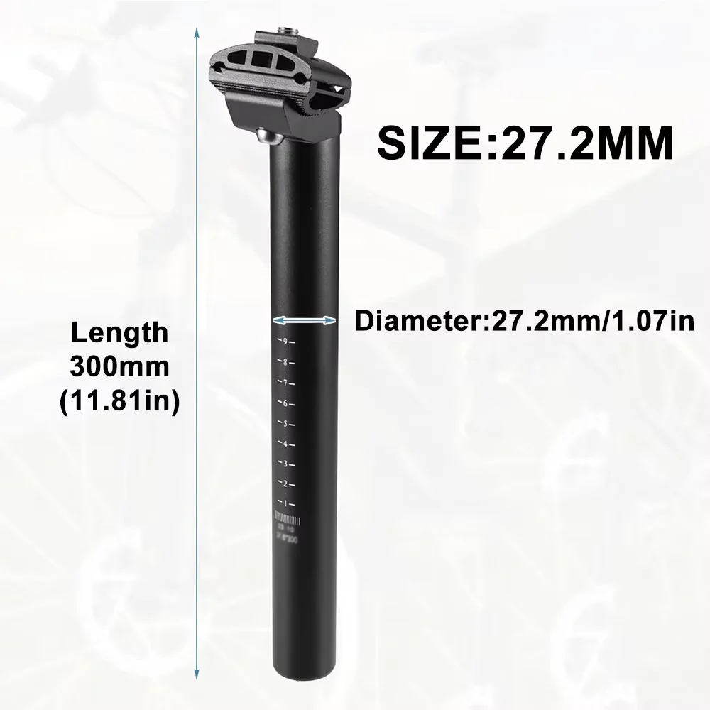 Fahrradsattelstütze 25,4/27,2/28,6/30,4/30,8/31,6mm Aluminiumlegierung Fahrrad-Sattelstütze Mountainbike-Sattelstange Rennrad-Sattelrohr