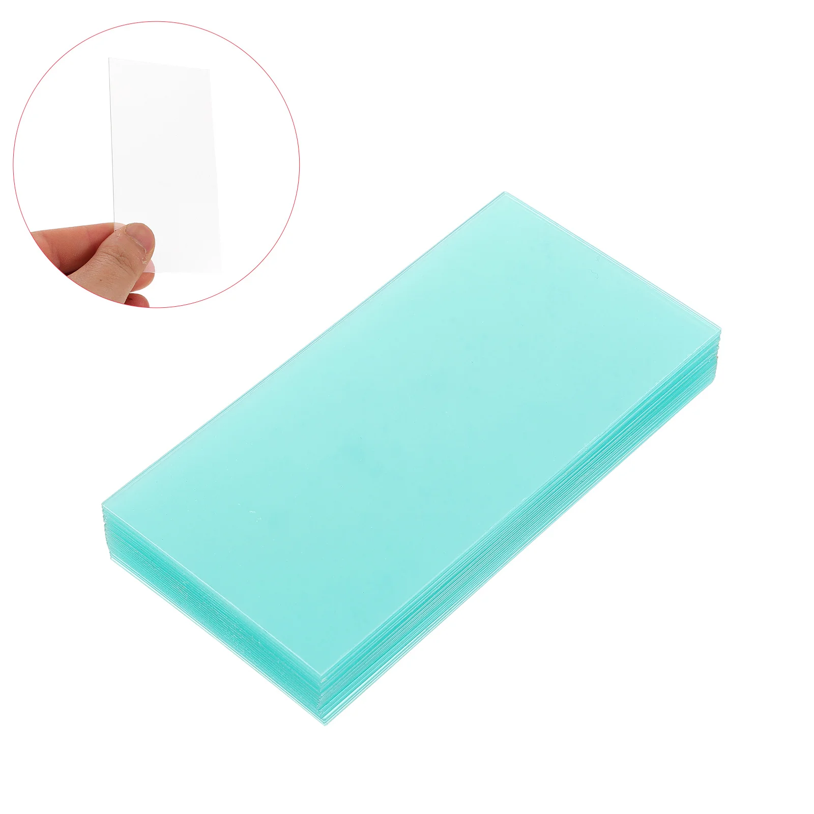 

100Pcs Welding Protective Lens Replacement Outside Clear Auto Darkening Lens Shield for Welding Hood