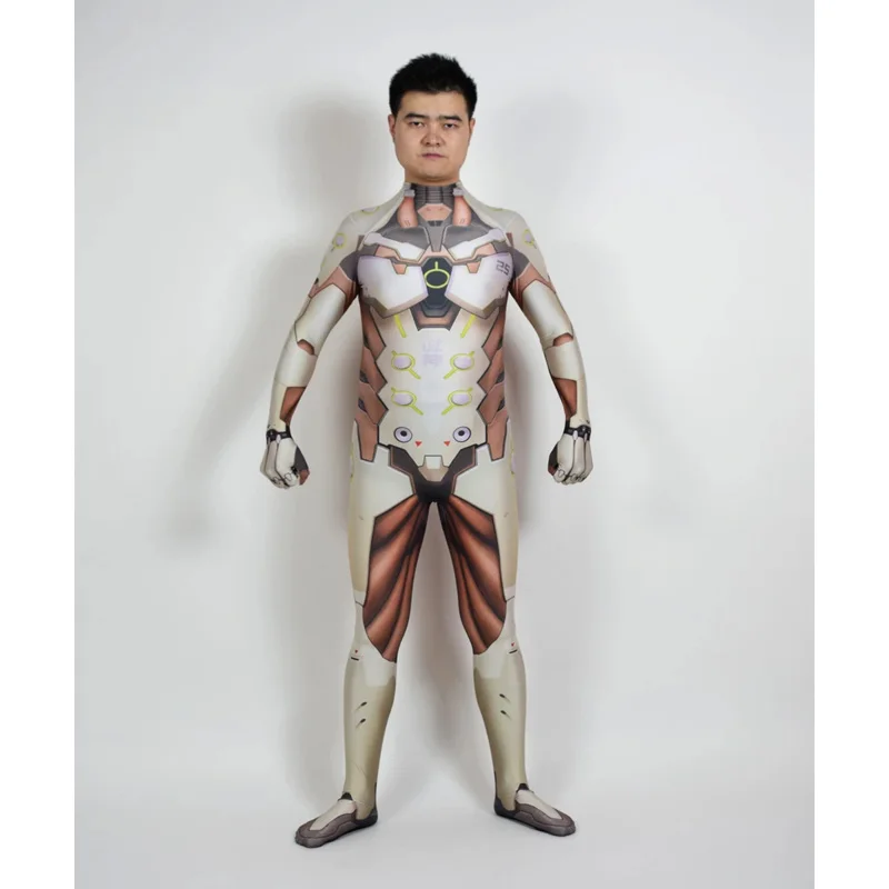 طباعة ثلاثية الأبعاد جينجي كوسبلاي هيروز لحفلة الهالوين زي Zentaibodysuit اختيار متعدد المقاسات