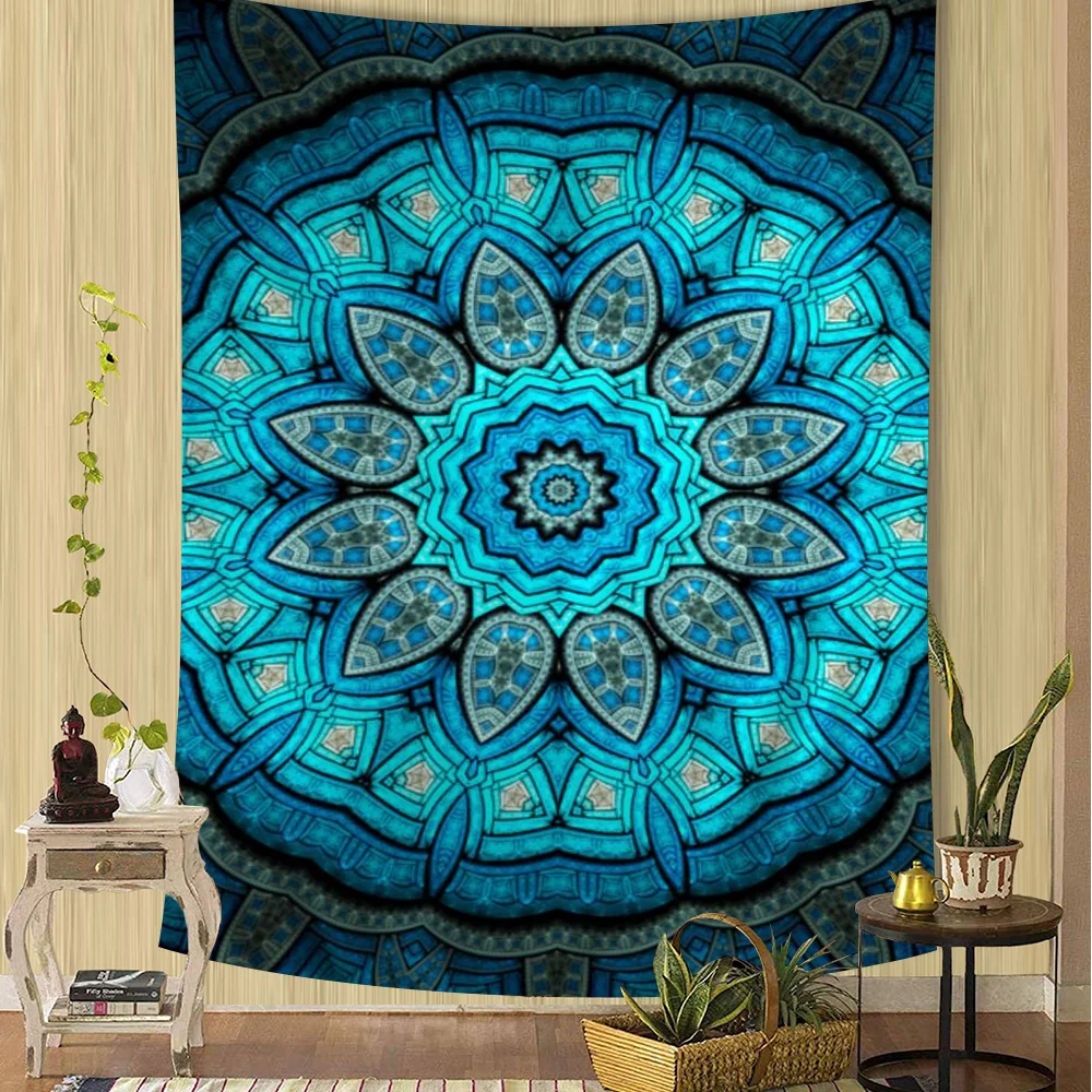 

Mandala Printed Large Wall Tapestry Hanging Tarot Hippie Wall Rugs Dorm Home Decor