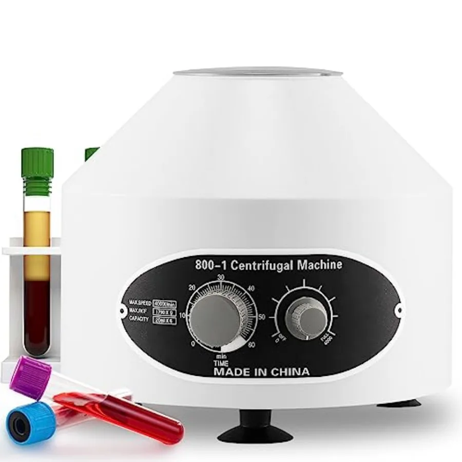 

Mxmoonant Centrifuge Machine Benchtop Electric Centrifuges with Timer and Speed Control for Lab School Scientific Research 20ml