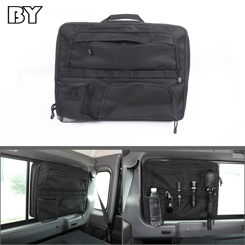 For Land Rover Defender 90 110 2004-2018 Trunk Right Side Storage Bag Multi-Pockets Cargo Bag Stowing Tidying Accessories