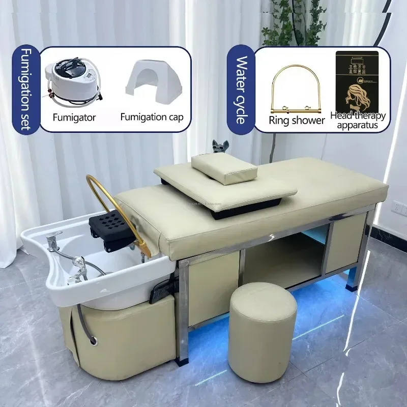 سبا حديث سماعة الرأس سبا تايلاندية تدليك شامبو سرير حمام صالون الشعر