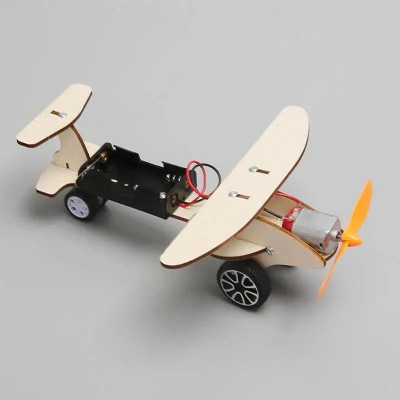 Science Kits for Kids Elementary School Electric Taxiing Plane Assembled Toy Multi-Purpose Preschool Learning Toy for Home