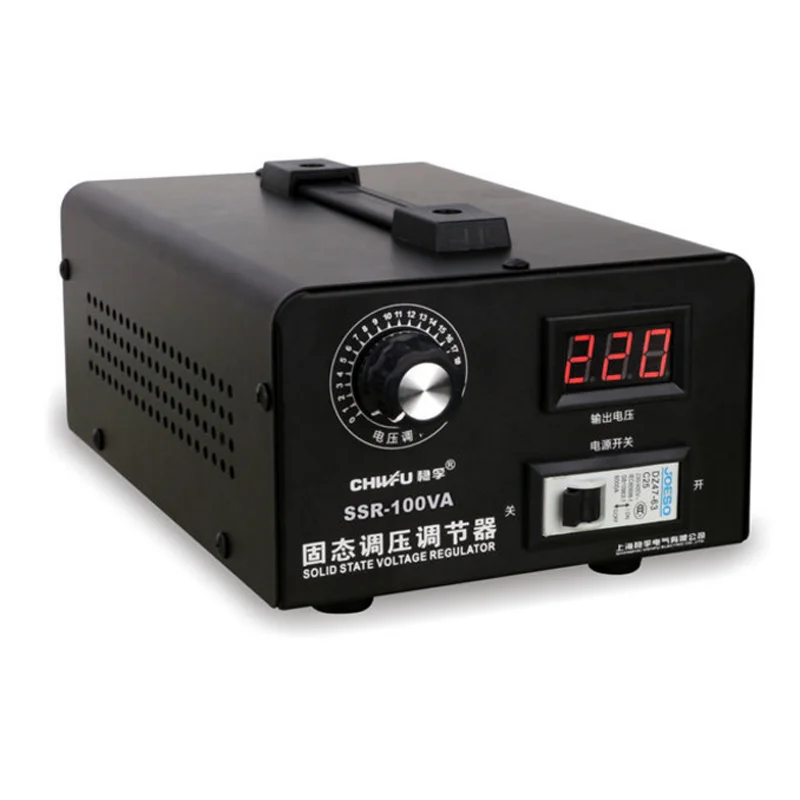 Silicon Controlled Electronic Voltage Regulator, Single Phase Solid State Voltage Regulator, AC 220V 100A, SSR-100A
