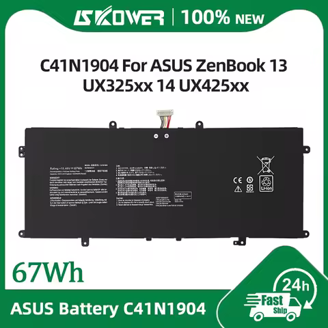 67Wh C41N1904 Laptop Battery For ASUS ZenBook 13 UX325xx UM325SA UX363EA 14 UX425xx UM425IA UX371EA UX391UA UX393xx S435EA