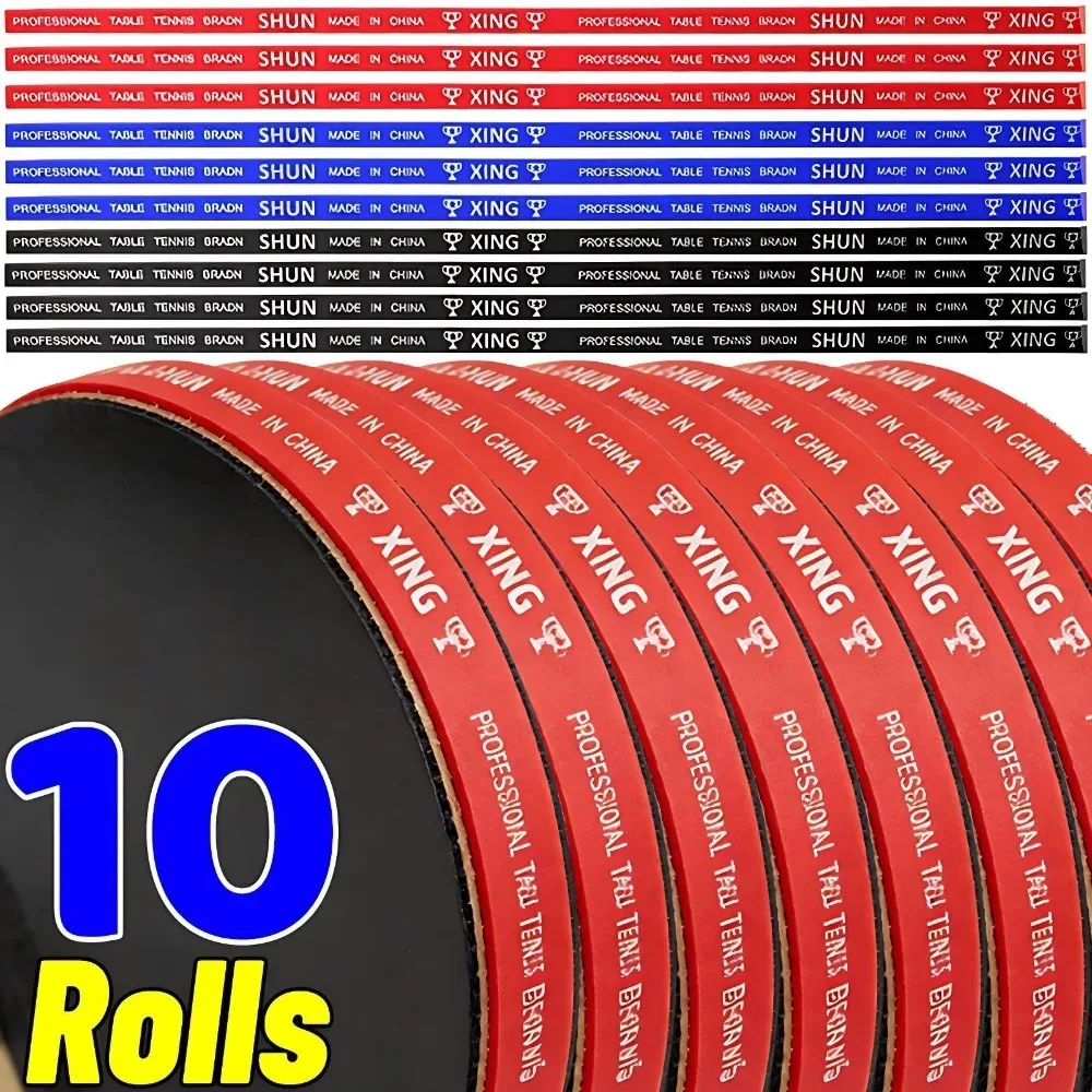 10/6/2pcs Table Tennis Bat Protection Strip Sponge Edge Guard Bumper Protective Strip Anti-Collision Table Tennis Bat Side Tape
