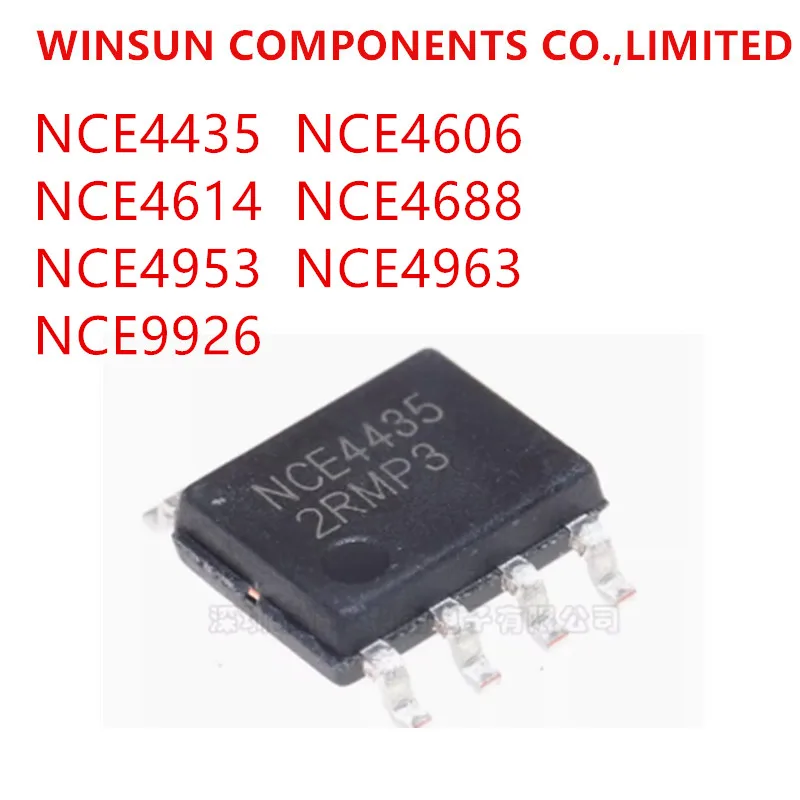 100% New Original NCE4435 NCE4606 NCE4614 NCE4688 NCE4953 NCE4963 NCE9926 SOP-8 P-channel dual p-transistor MOSFE