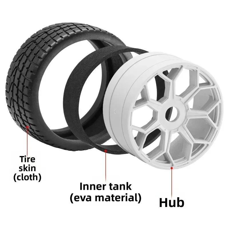 

4pcs 101MM RC Tires 3.9" OD Honeycomb Wheels for Arrma Felony Infraction 6S BLX - Durable, High-Grip, 6S Compatible