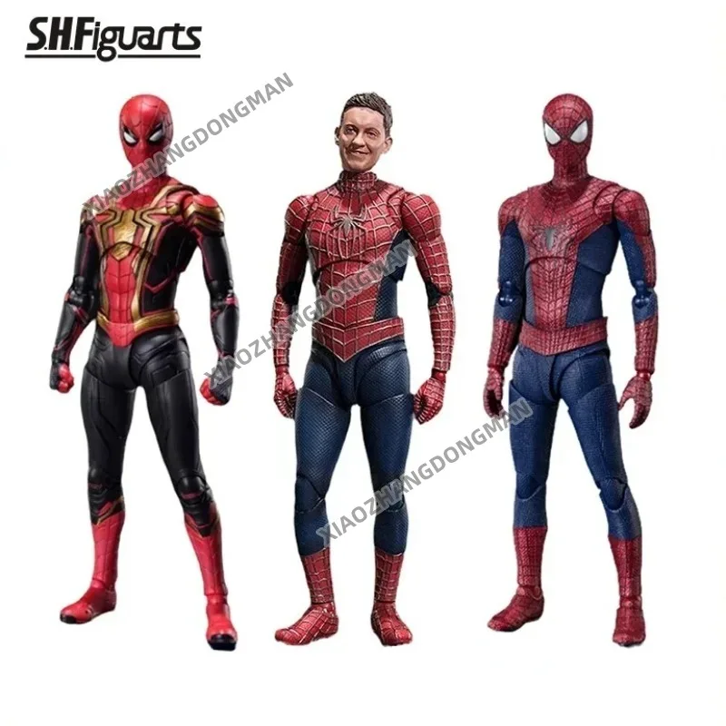 In Stock Bandai S.H.Figuarts SHF Spider-Man: No Way Home Peter Parker Toby Garfield Holland Action Figure Collectible Gift