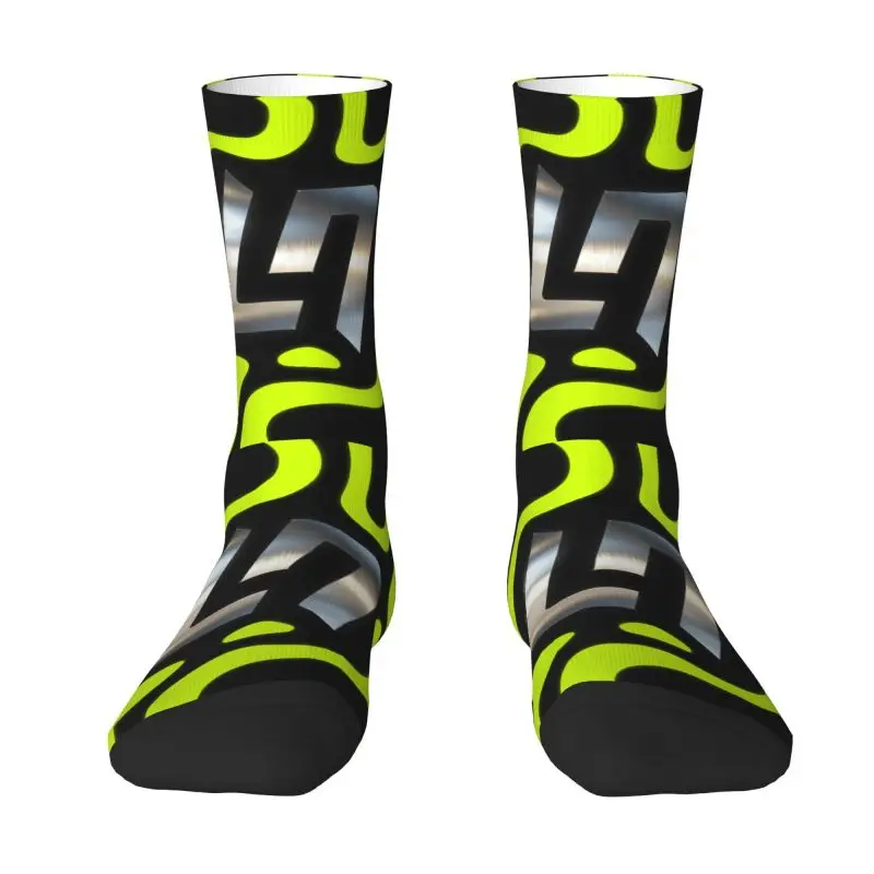

Custom Motorcycle Racing L-Lando Norris Dress Socks for Men Women Warm Funny Novelty Crew Socks